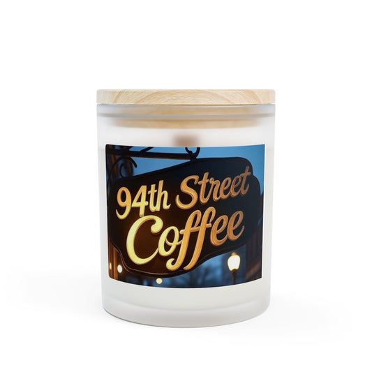 Coffee-Themed Frosted Candle, Aromatherapy Gift, Home Decor, Cozy Living, Candle Lovers, Unique Gift for Coffee Lovers