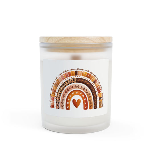 Rainbow Heart Candle, Aromatherapy Gift, Home Decor, Cozy Vibes, Eco-Friendly Candle, Relaxation, Unique Gift Idea