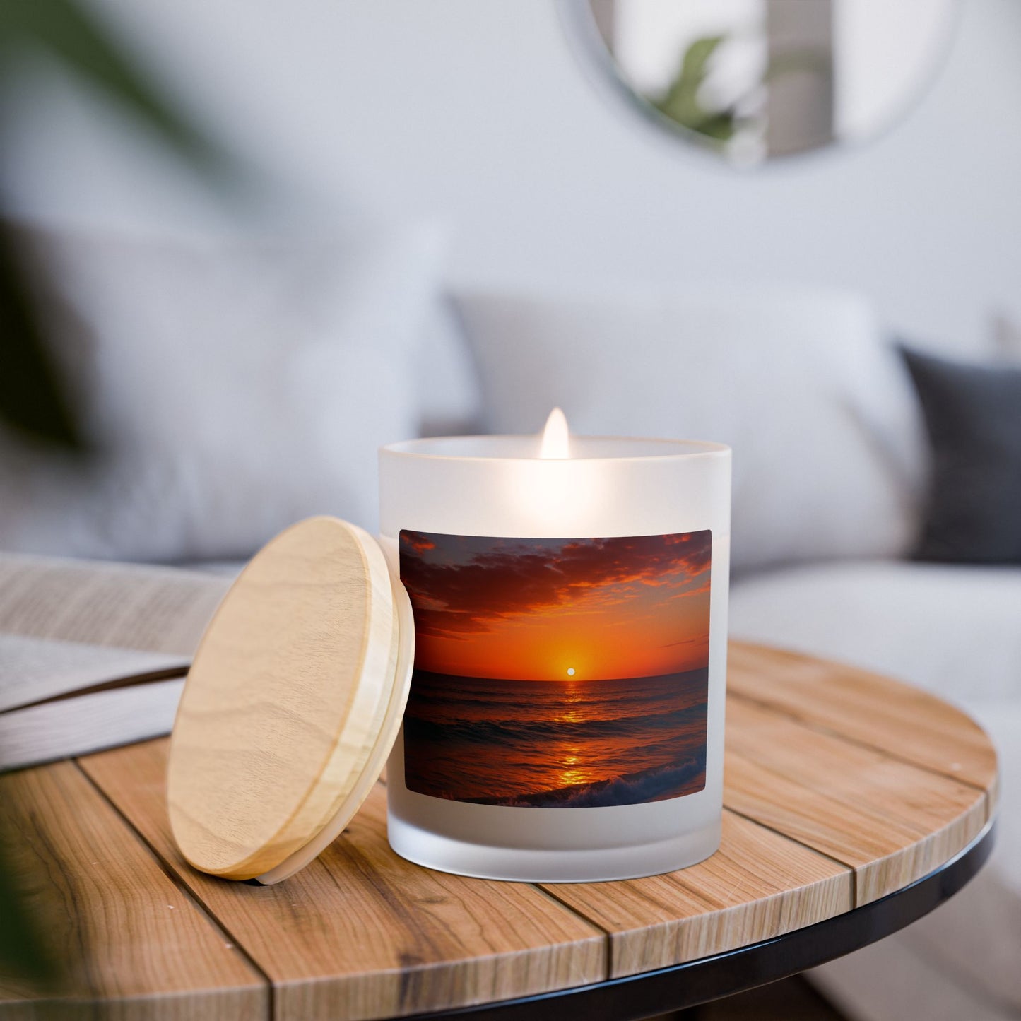 Serene Sunset Candle, Aromatherapy Candle, Calm Home Decor, Gift for Relaxation, Eco-Friendly Candle