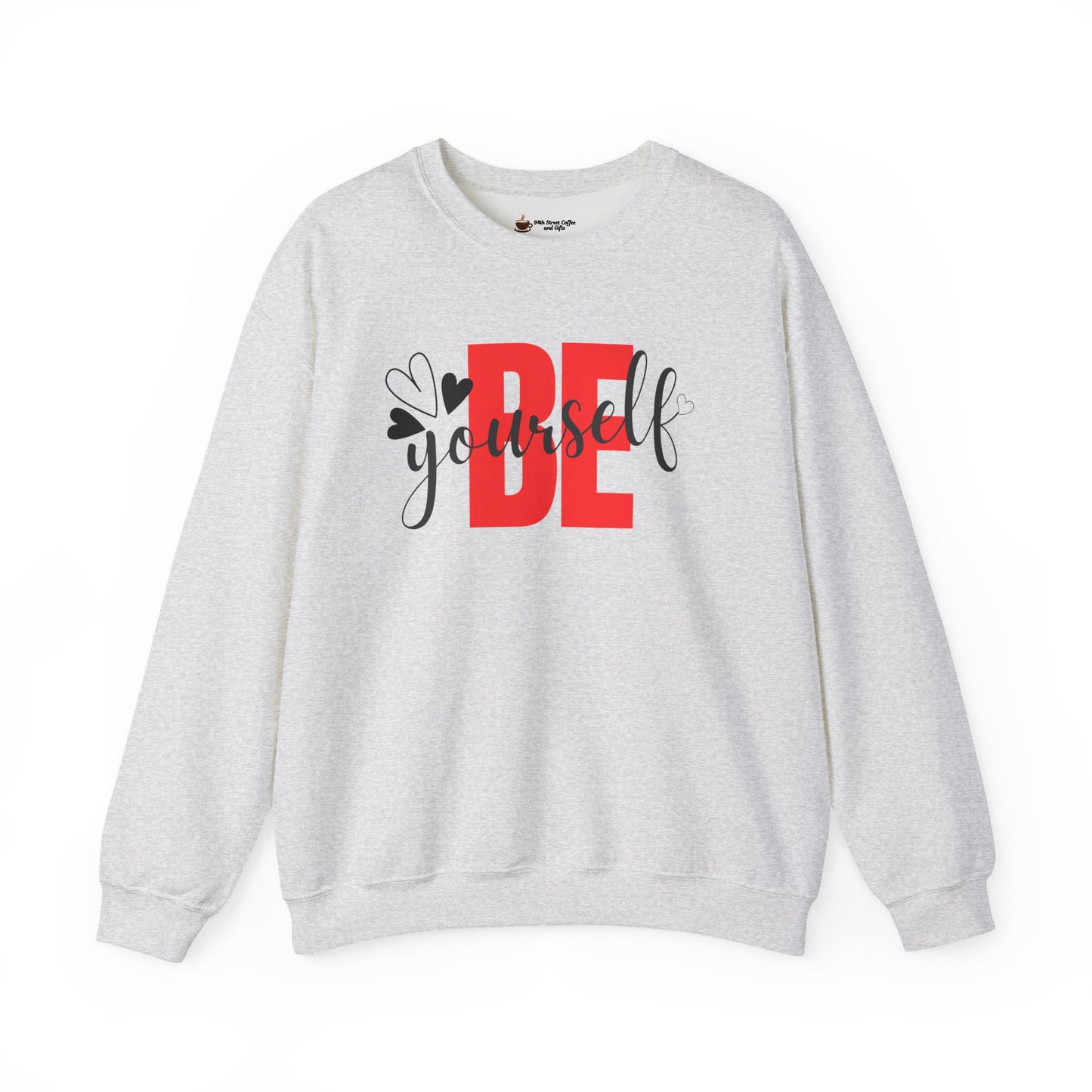 Be Yourself Unisex Heavy Blend Crewneck Sweatshirt, Inspirational Gift, Cozy Layer, Daily Wear, Self-Love Reminder