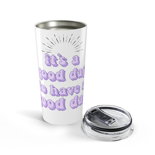 Sunny Vibes 20oz Tumbler - Perfect for Good Days, Motivational Drinkware, Gift for Friends, Travel Mug, Eco-Friendly