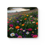 Floral Cork Coaster Set, Botanical Drink Coasters, Sustainable Home Decor, Nature Lover Gift, Rustic Kitchen Accessories