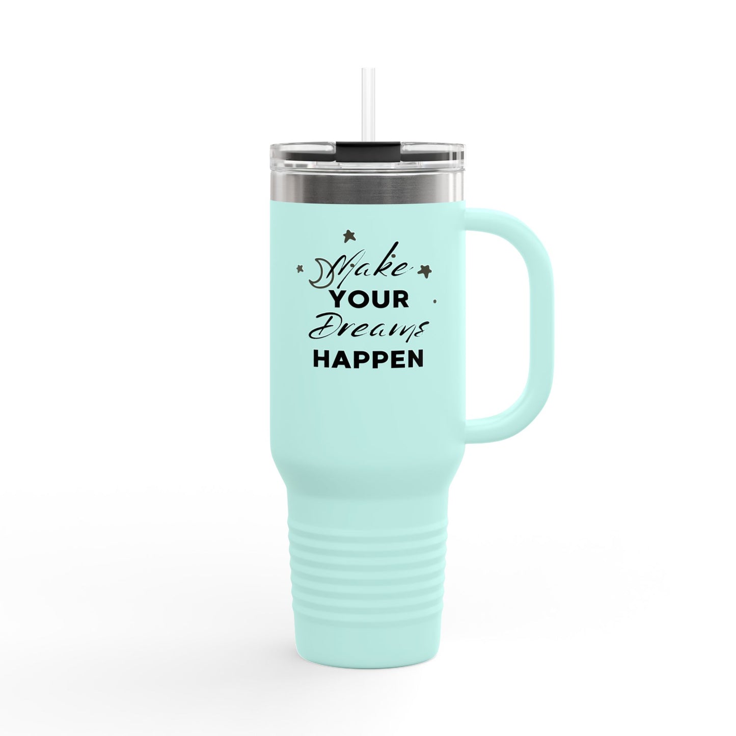 Inspirational Insulated Travel Mug, 40 oz - Motivational Drinkware for Adventurers, Perfect Gift for Friends, Travel, Office, Everyday Use