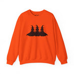 Halloween Witch Silhouette Sweatshirt, Cozy Unisex Crewneck for Fall, Halloween Gift, Spooky Season Apparel, Casual Outfit
