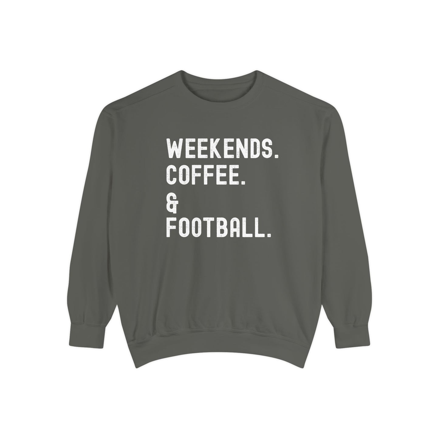 Cozy Weekend Sweatshirt - Perfect for Coffee Lovers, Football Fans, Fall Fashion, Gift for Her, Casual Wear