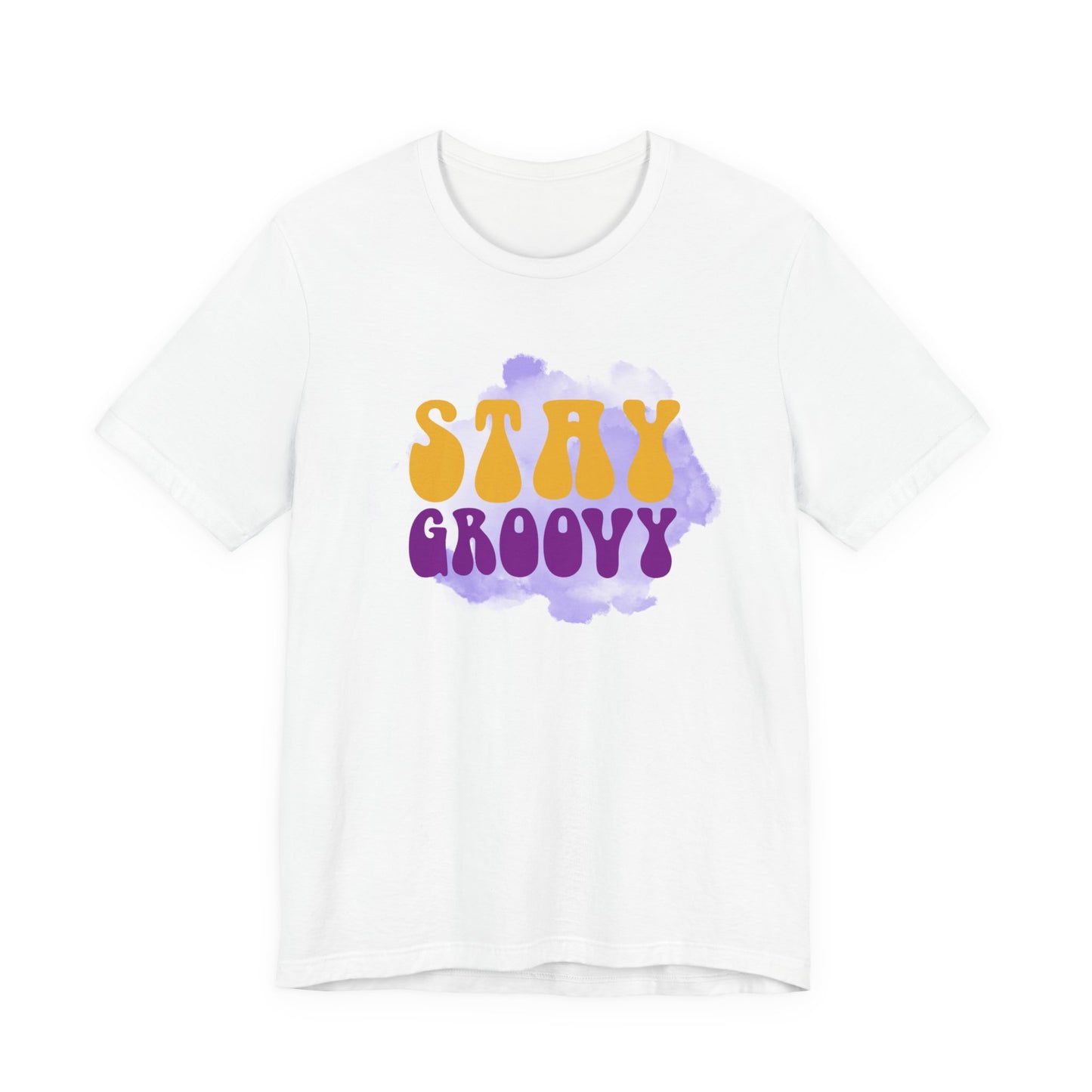Stay Groovy Unisex Tee, Retro Graphic T-Shirt, Vintage Style Shirt, Unique Gift for Music Lovers, Fun Casual Wear, Perfect for Festivals
