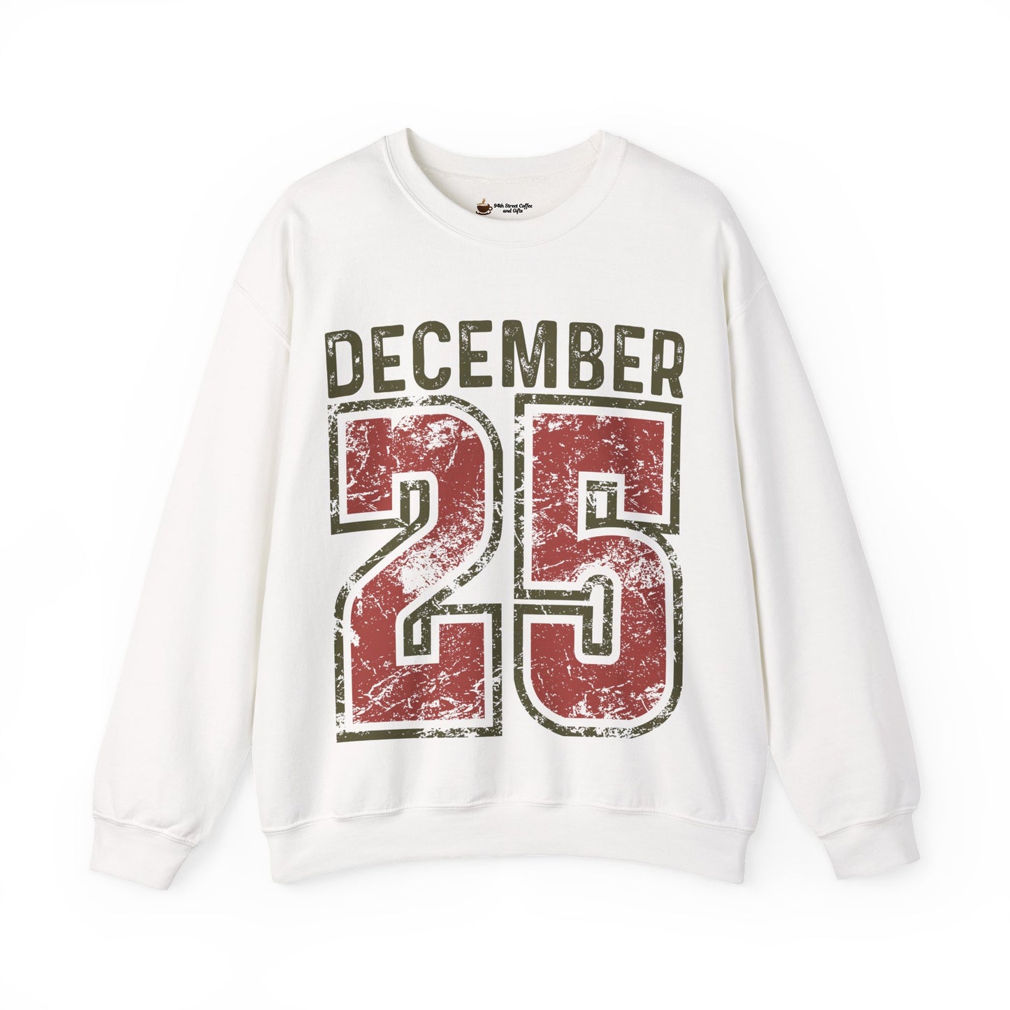 Cozy December 25 Sweatshirt, Festive Crewneck, Holiday Apparel, Christmas Gift, Warm Winter Wear, Unisex Sweatshirt