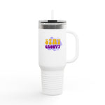Stay Groovy Insulated Travel Mug | 40oz Eco-Friendly Drinkware, Perfect for Road Trips, Gifts for Her, Vibrant Design, Cute Coffee Cup