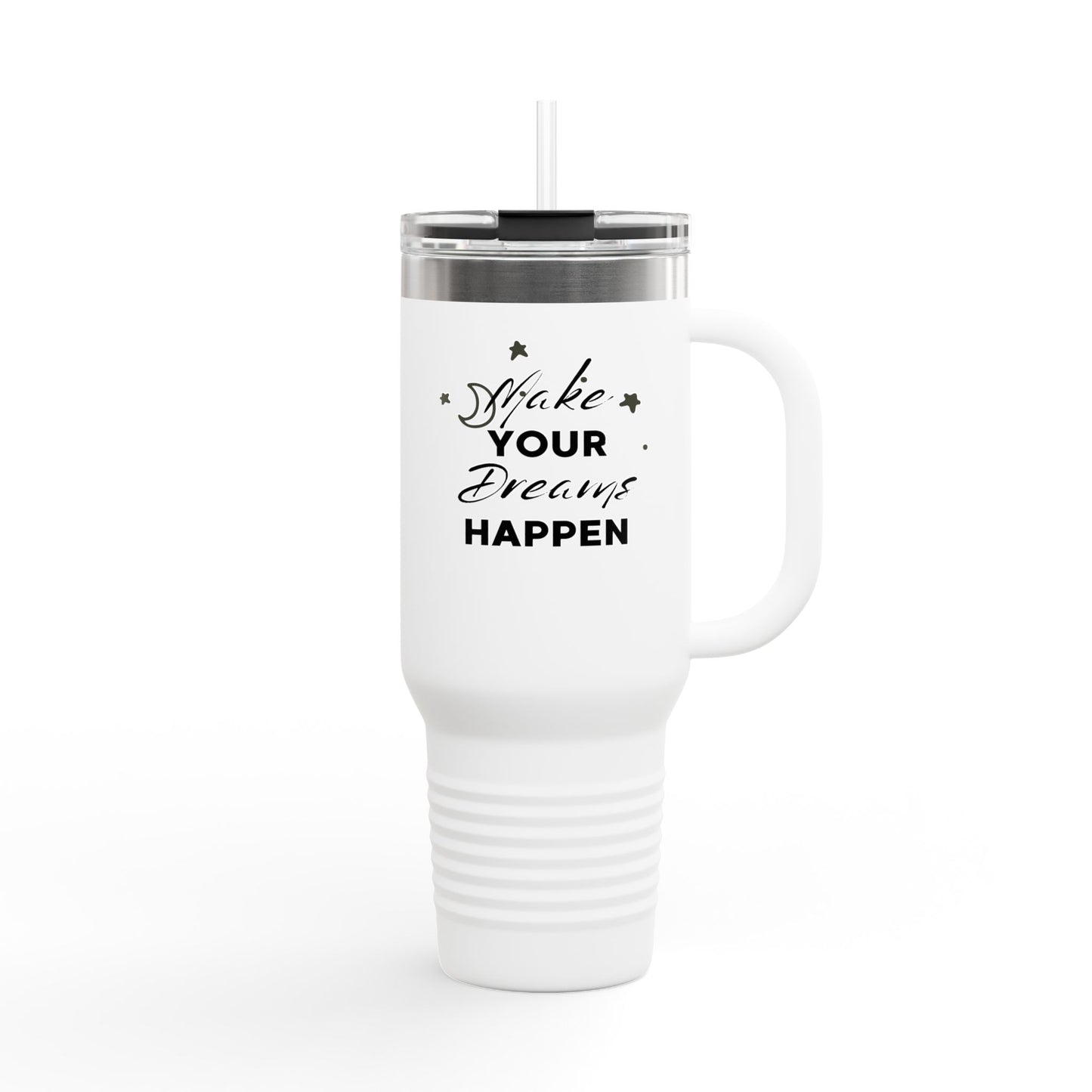 Inspirational Insulated Travel Mug, 40 oz - Motivational Drinkware for Adventurers, Perfect Gift for Friends, Travel, Office, Everyday Use
