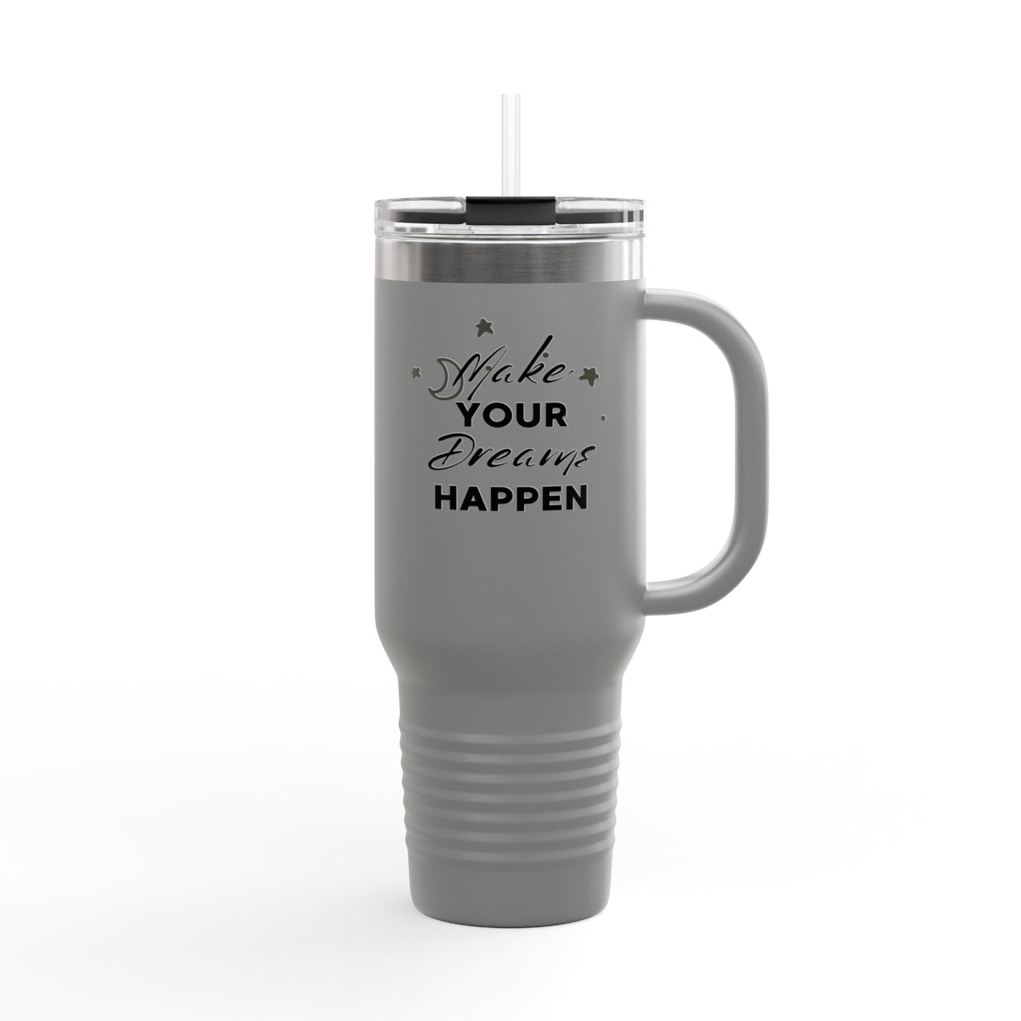 Inspirational Insulated Travel Mug, 40 oz - Motivational Drinkware for Adventurers, Perfect Gift for Friends, Travel, Office, Everyday Use