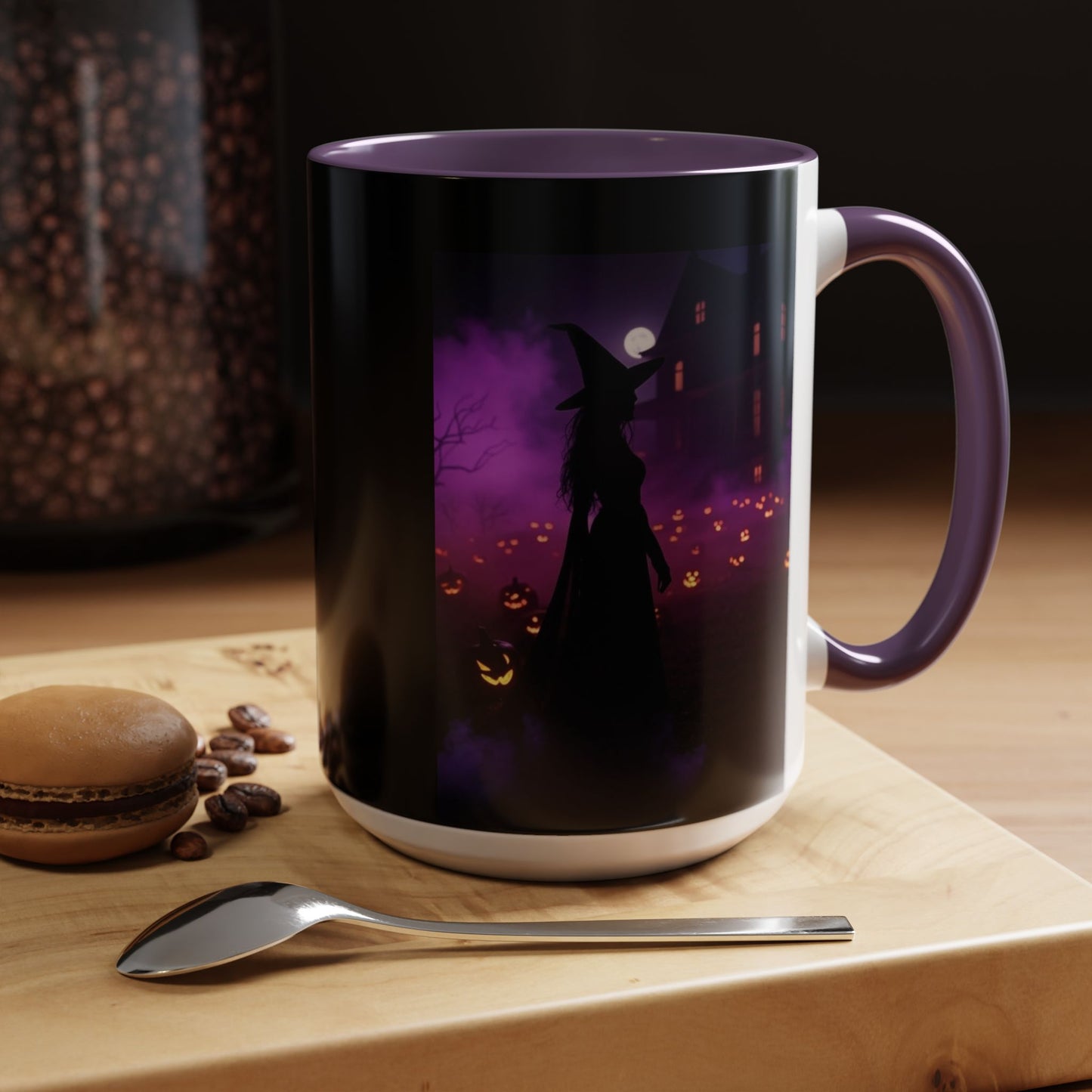 Spooky Witch Coffee Mug, Halloween Gift, Witch Decor, Home & Kitchen, Unique Mug for Coffee Lovers, Fall Drinkware, Accent Mug