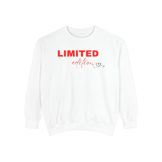Limited Edition Unisex Garment-Dyed Sweatshirt - Cozy Casual Wear, Gift for Friends, Unique Style, Trendy Streetwear, Holiday Apparel