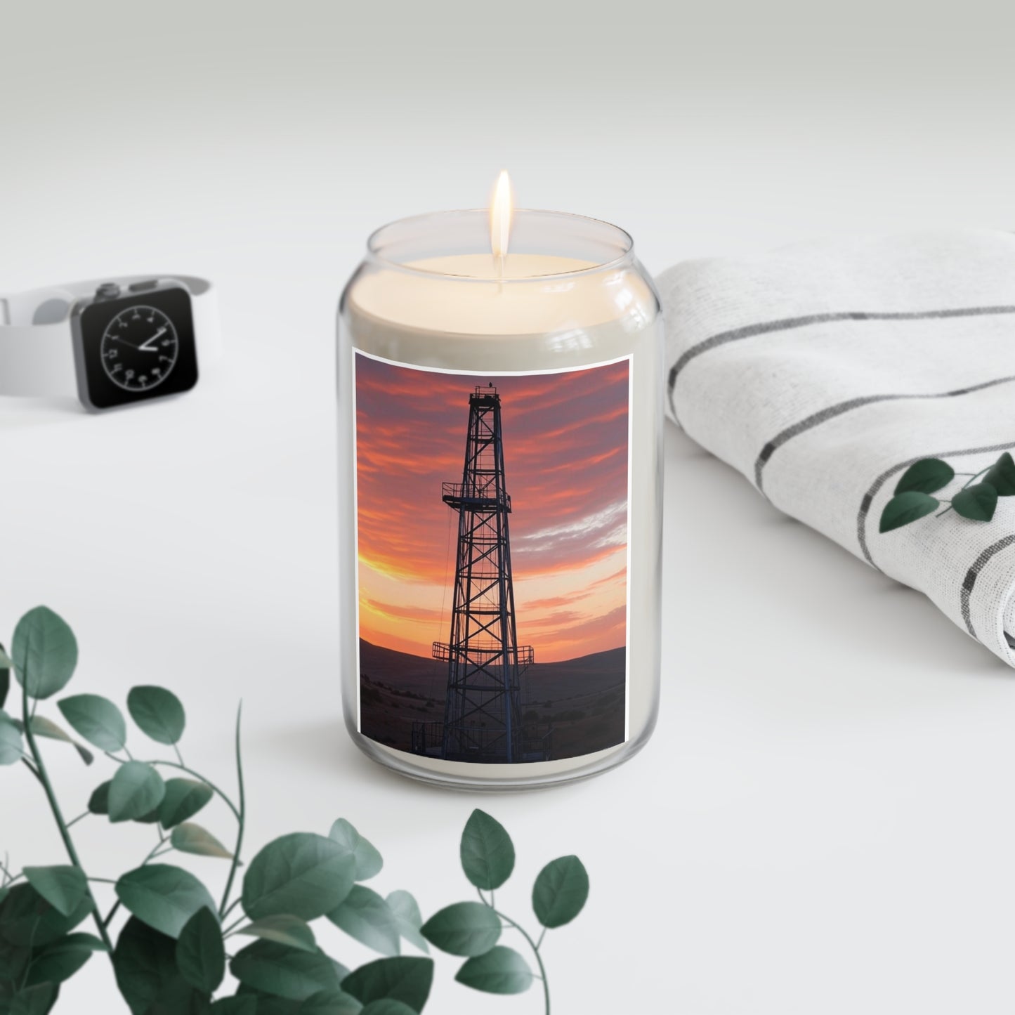 Rustic Sunset Scented Soy Candle | Aromatherapy for Home Decor, Gifts for Her, Relaxation, Eco-Friendly, Cabin Decor