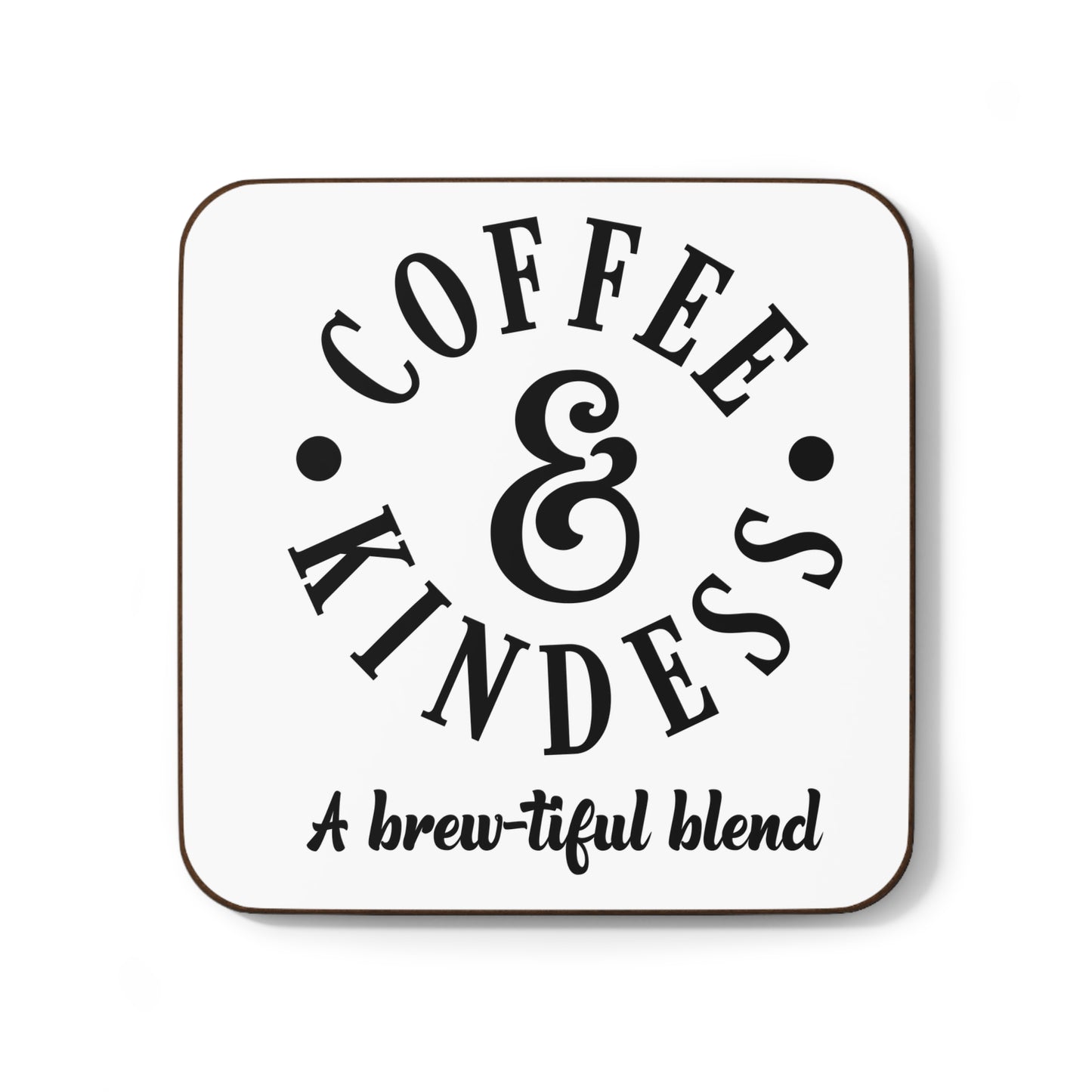 Coffee Lover's Hardboard Coaster - Life is Too Short for Bad Coffee - Home Decor, Gift Idea, Kitchen Accessory, Housewarming, Coffee Shop