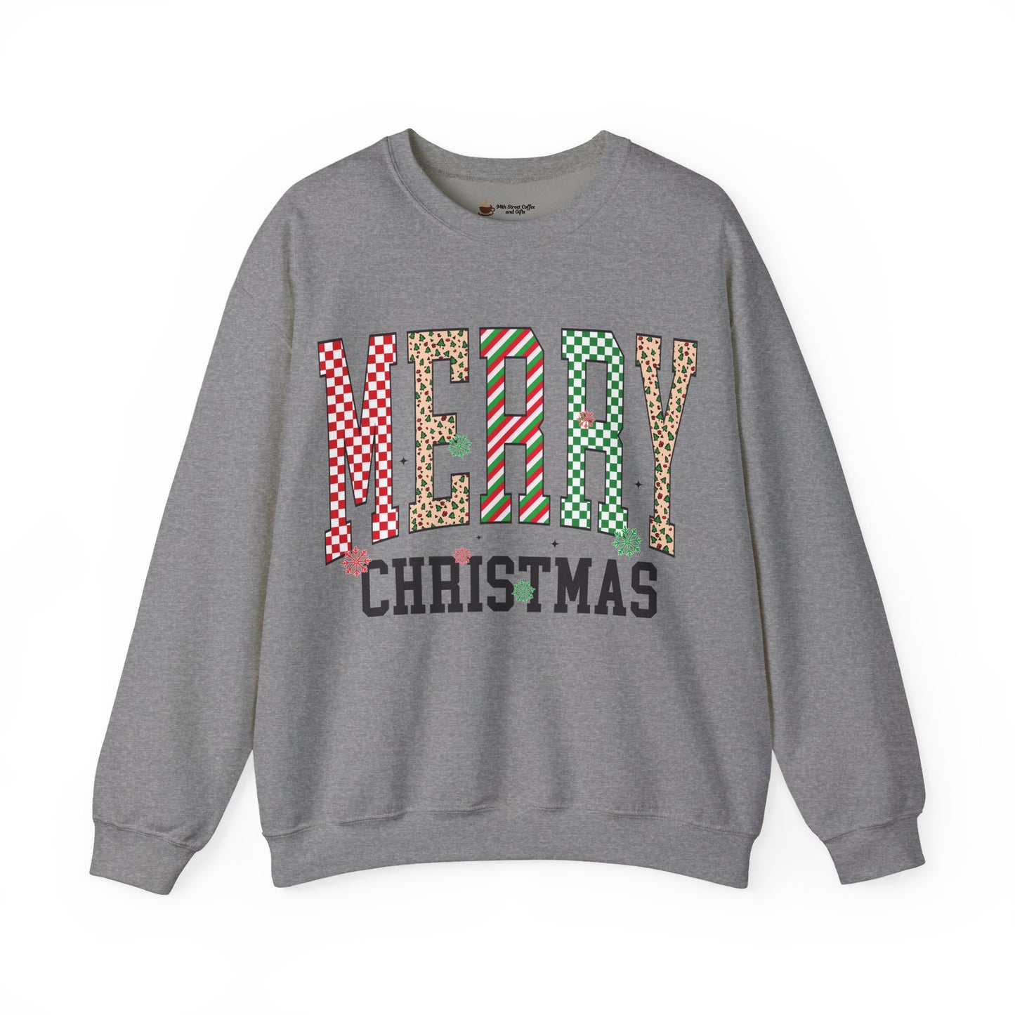 Merry Christmas Sweatshirt, Cozy Holiday Crewneck, Festive Unisex Sweatshirt, Perfect for Winter, Christmas Gift, Holiday Apparel