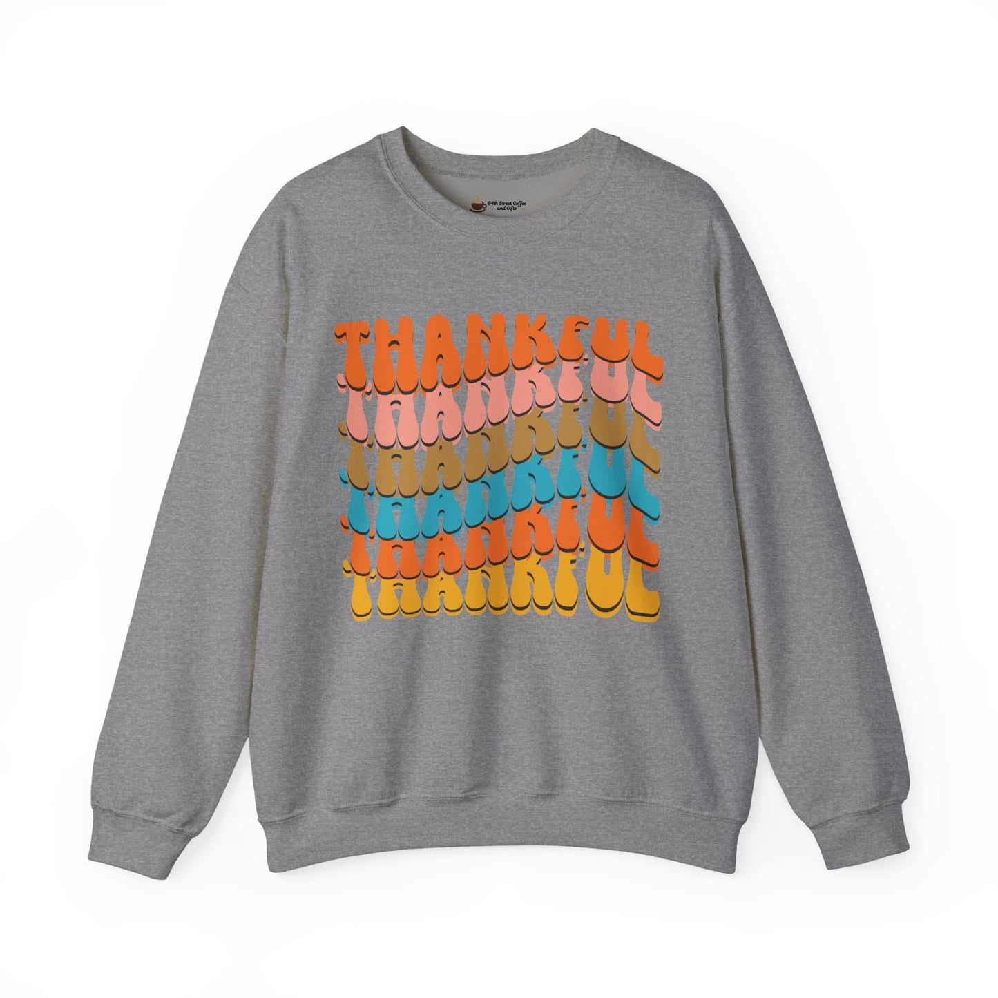 Thankful Crewneck Sweatshirt, Cozy Fall Sweater, Thanksgiving Gift, Unisex Casualwear, Gratitude Apparel, Everyday Comfort