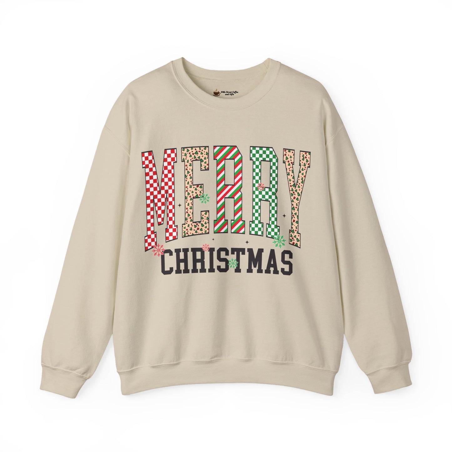 Merry Christmas Sweatshirt, Cozy Holiday Crewneck, Festive Unisex Sweatshirt, Perfect for Winter, Christmas Gift, Holiday Apparel