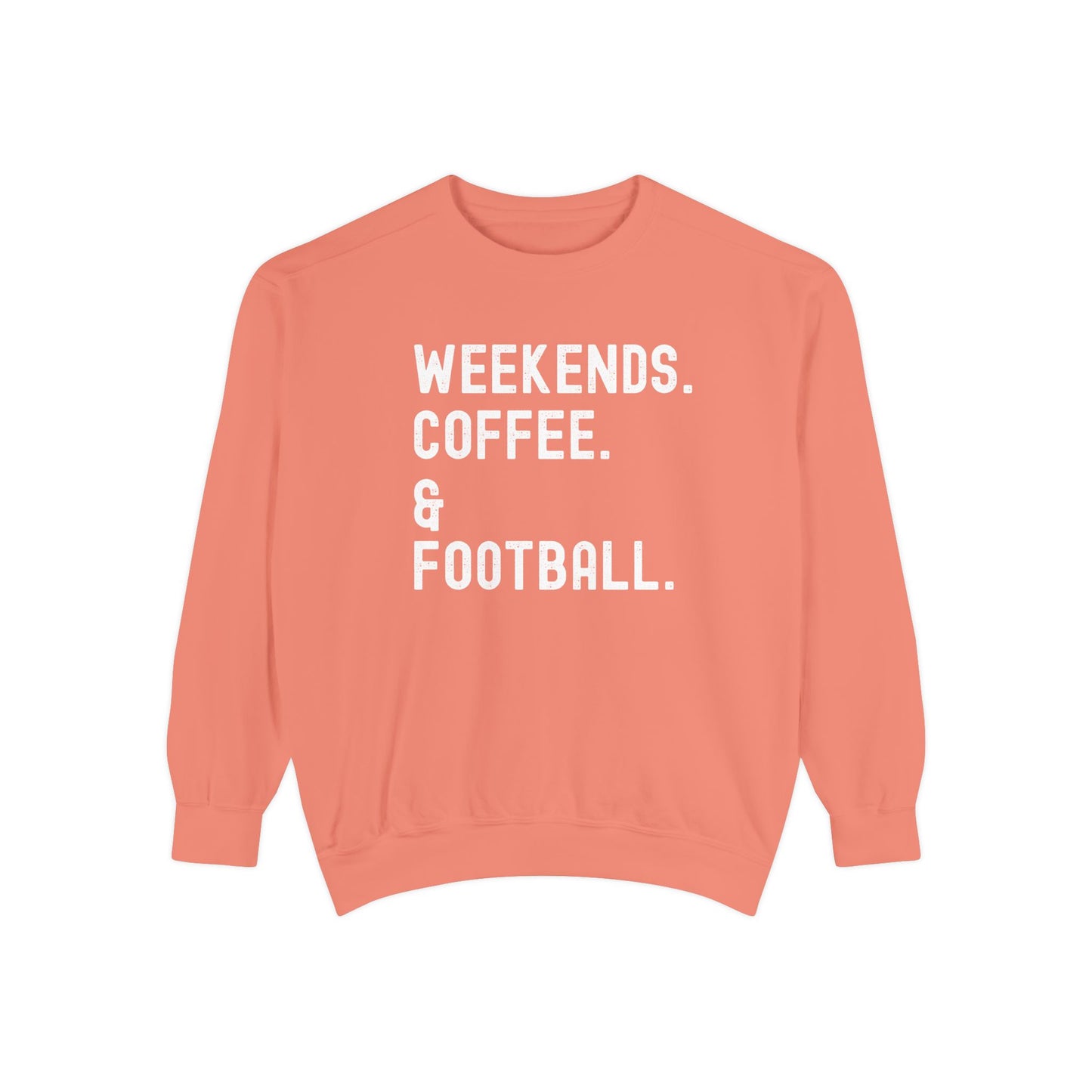 Cozy Weekend Sweatshirt - Perfect for Coffee Lovers, Football Fans, Fall Fashion, Gift for Her, Casual Wear