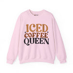 Iced Coffee Queen Sweatshirt - Cozy Unisex Crewneck, Gift for Coffee Lovers, Casual Loungewear, Perfect for Birthdays or Holidays