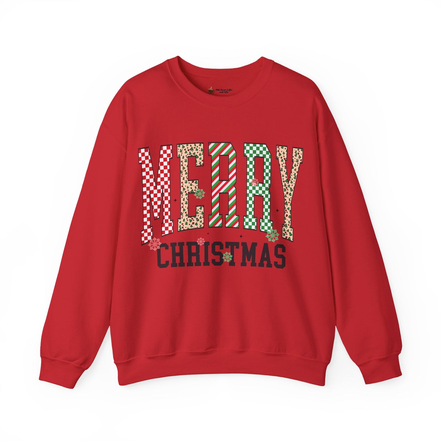 Merry Christmas Sweatshirt, Cozy Holiday Crewneck, Festive Unisex Sweatshirt, Perfect for Winter, Christmas Gift, Holiday Apparel