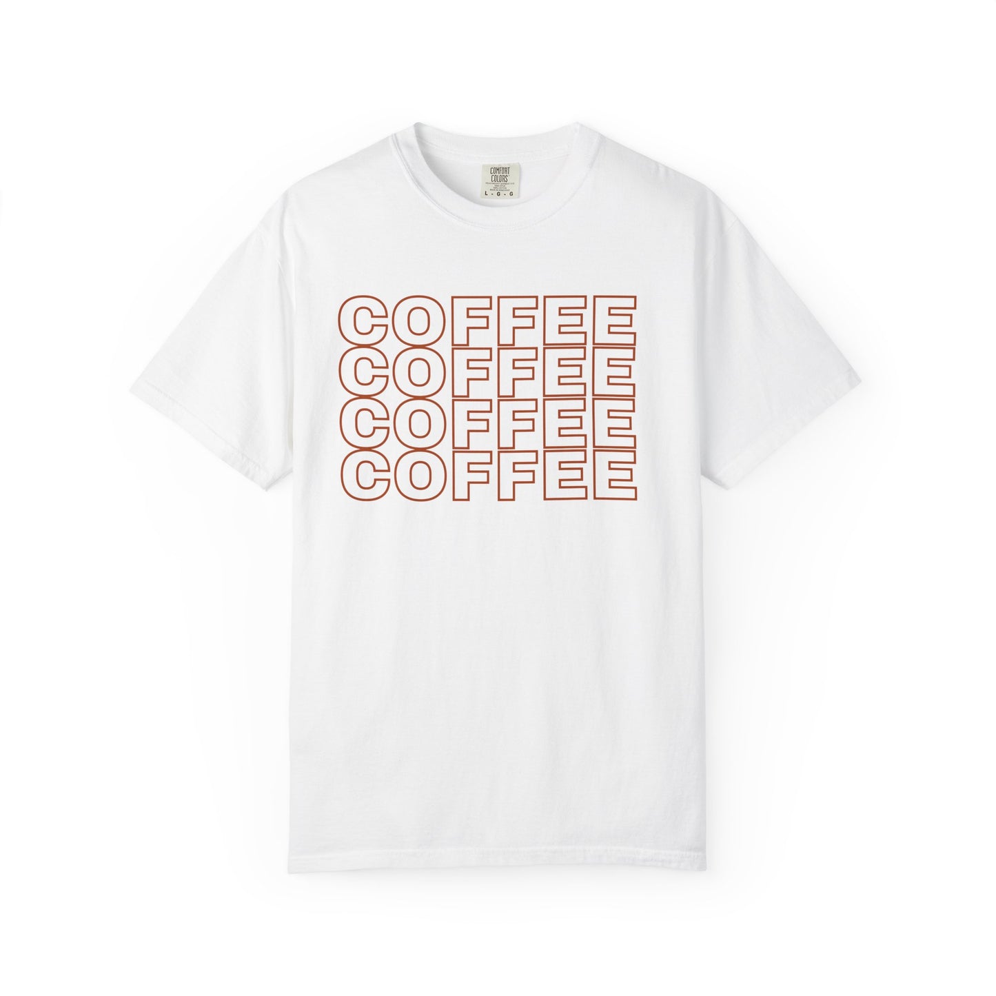 Coffee Lover Unisex T-Shirt - Garment-Dyed Tee for Baristas, Gift for Coffee Enthusiasts, Casual Wear, Birthday, Coffee Shop Uniform