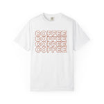 Coffee Lover Unisex T-Shirt - Garment-Dyed Tee for Baristas, Gift for Coffee Enthusiasts, Casual Wear, Birthday, Coffee Shop Uniform