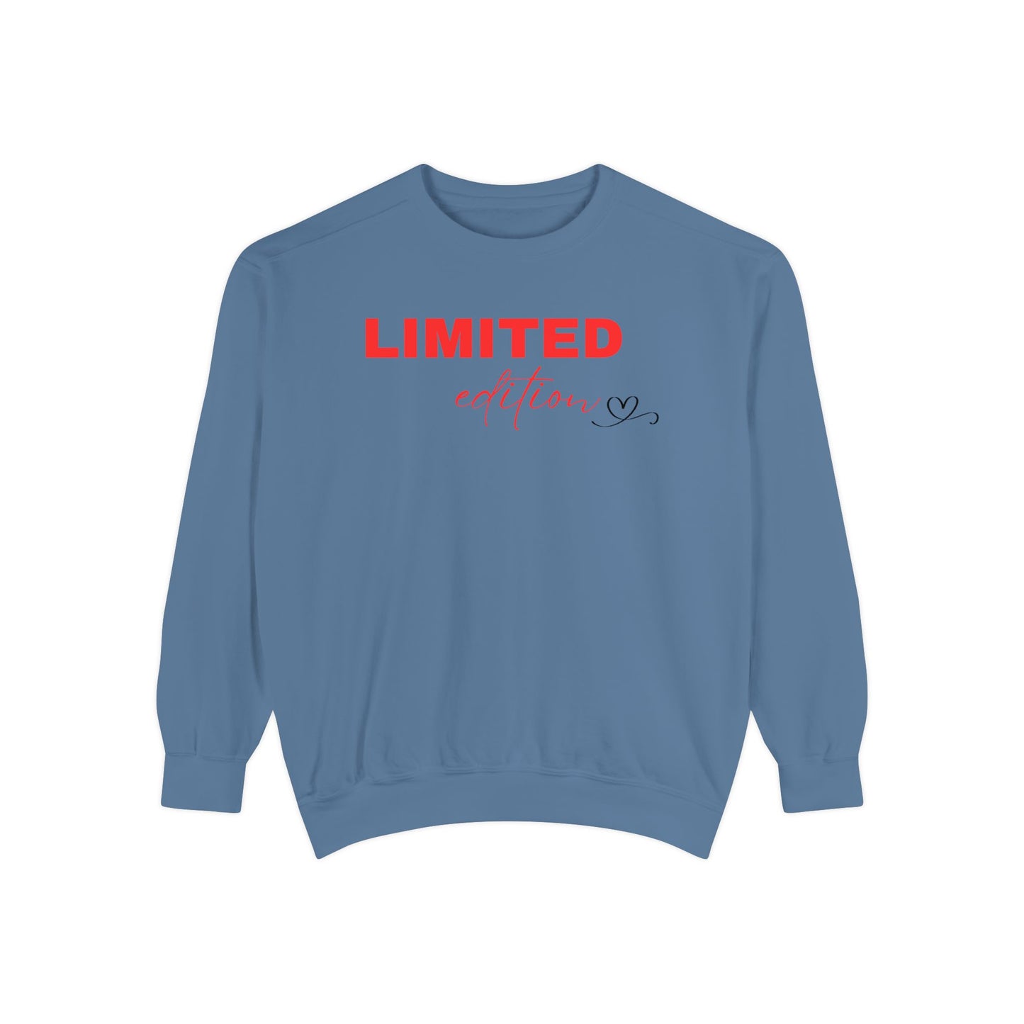 Limited Edition Unisex Garment-Dyed Sweatshirt - Cozy Casual Wear, Gift for Friends, Unique Style, Trendy Streetwear, Holiday Apparel
