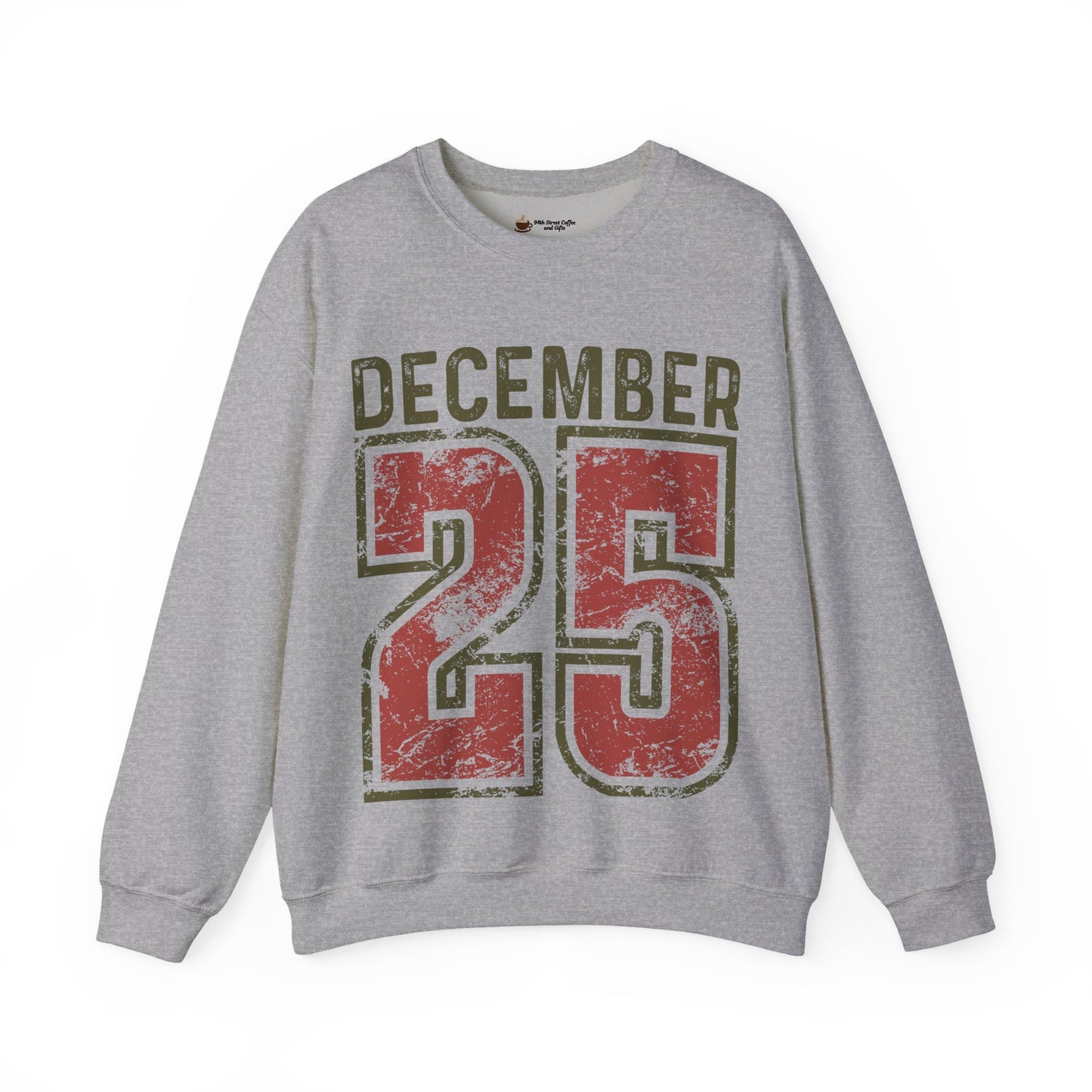 Cozy December 25 Sweatshirt, Festive Crewneck, Holiday Apparel, Christmas Gift, Warm Winter Wear, Unisex Sweatshirt