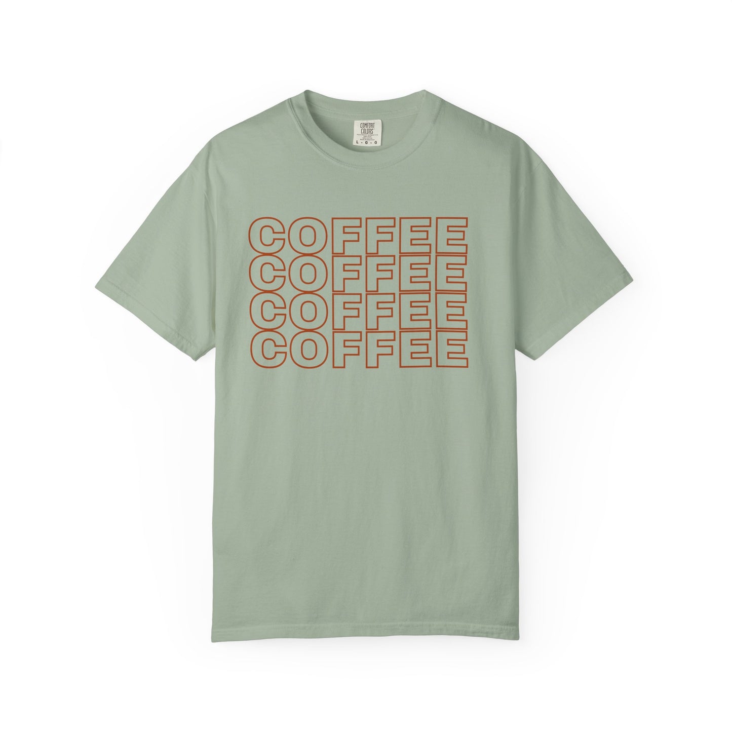 Coffee Lover Unisex T-Shirt - Garment-Dyed Tee for Baristas, Gift for Coffee Enthusiasts, Casual Wear, Birthday, Coffee Shop Uniform