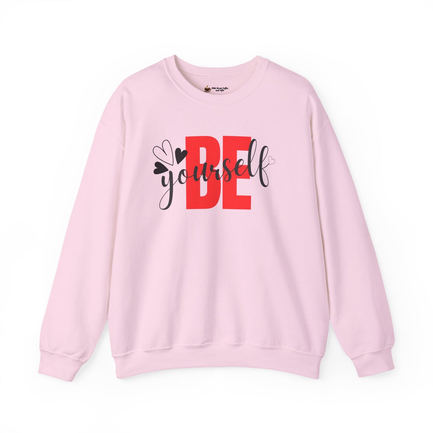 Be Yourself Unisex Heavy Blend Crewneck Sweatshirt, Inspirational Gift, Cozy Layer, Daily Wear, Self-Love Reminder