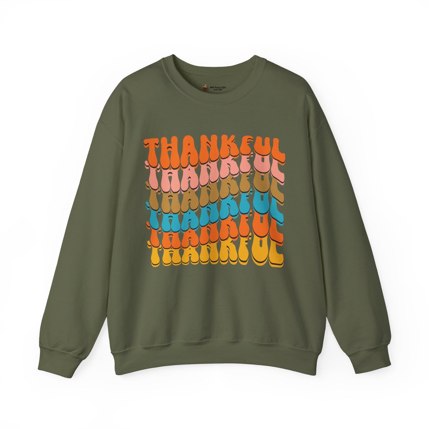 Thankful Crewneck Sweatshirt, Cozy Fall Sweater, Thanksgiving Gift, Unisex Casualwear, Gratitude Apparel, Everyday Comfort