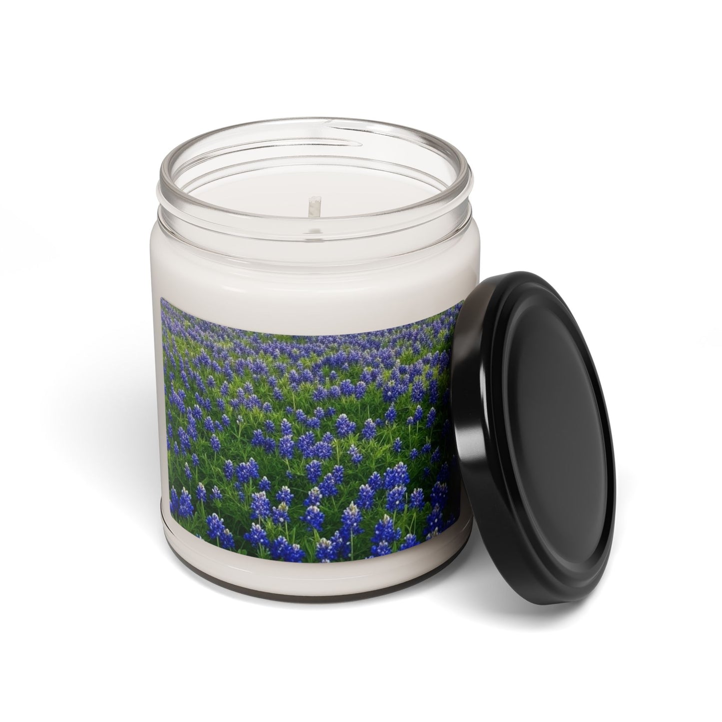 Bluebonnet Field Scented Soy Candle - Aromatherapy Gift, Home Decor, Relaxation, Floral Scent, Candle Gift Set