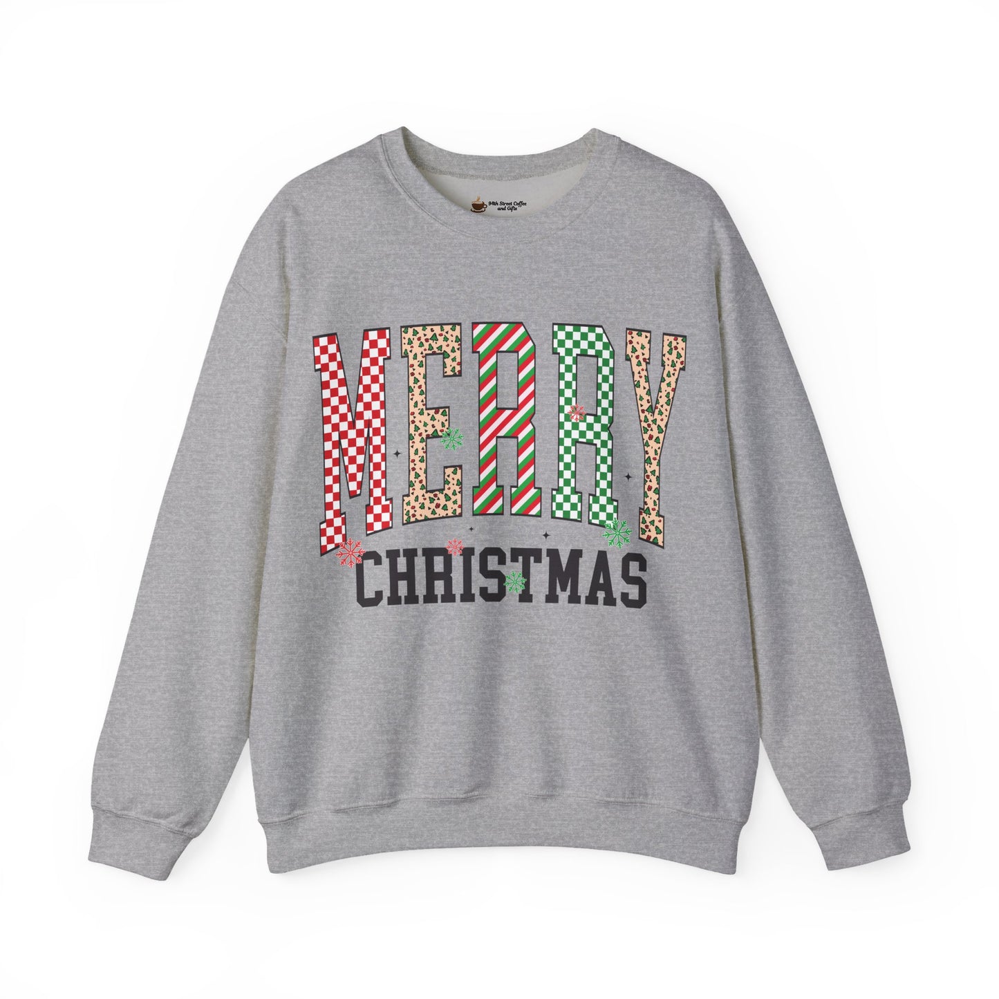 Merry Christmas Sweatshirt, Cozy Holiday Crewneck, Festive Unisex Sweatshirt, Perfect for Winter, Christmas Gift, Holiday Apparel