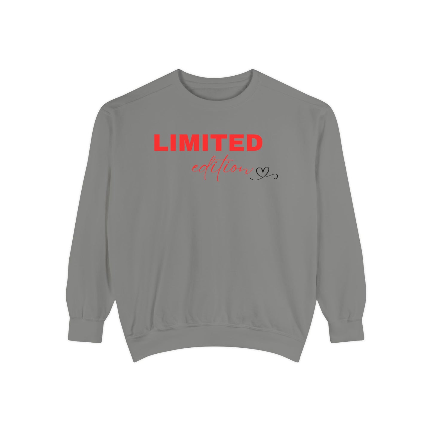 Limited Edition Unisex Garment-Dyed Sweatshirt - Cozy Casual Wear, Gift for Friends, Unique Style, Trendy Streetwear, Holiday Apparel