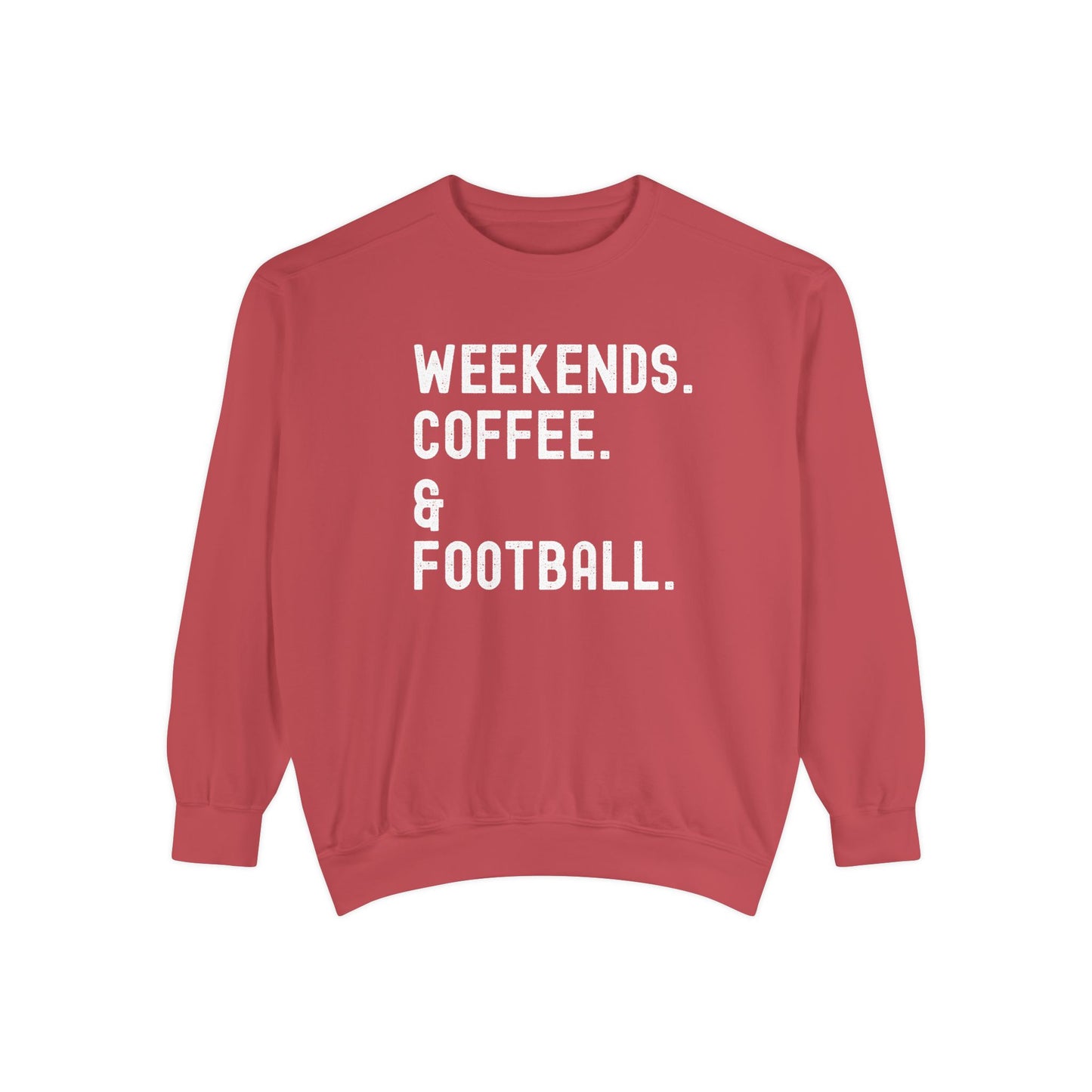 Cozy Weekend Sweatshirt - Perfect for Coffee Lovers, Football Fans, Fall Fashion, Gift for Her, Casual Wear
