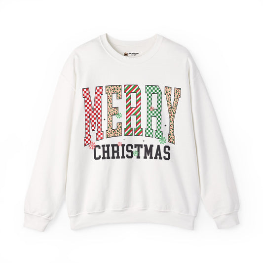 Merry Christmas Sweatshirt, Cozy Holiday Crewneck, Festive Unisex Sweatshirt, Perfect for Winter, Christmas Gift, Holiday Apparel