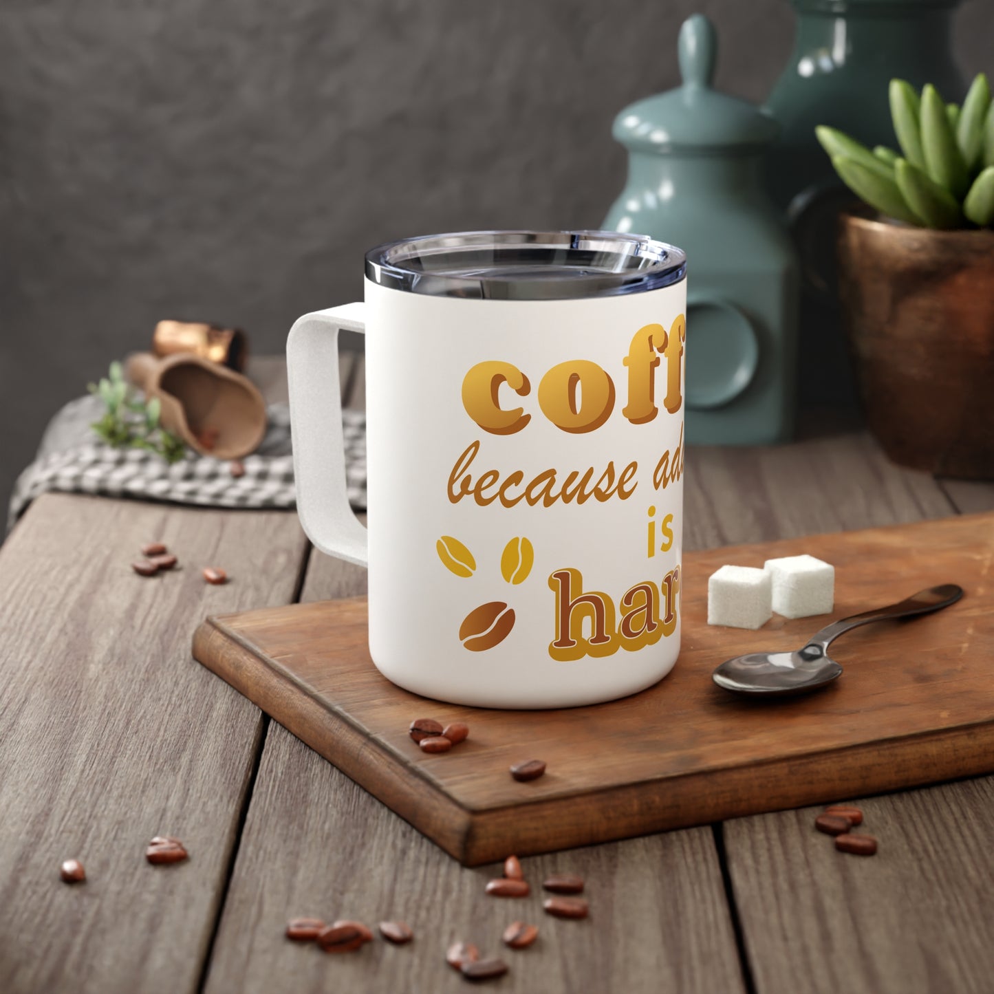 Funny Insulated Coffee Mug - Perfect for Busy Adults - Great Gift for Birthdays, Housewarming, or Any Occasion