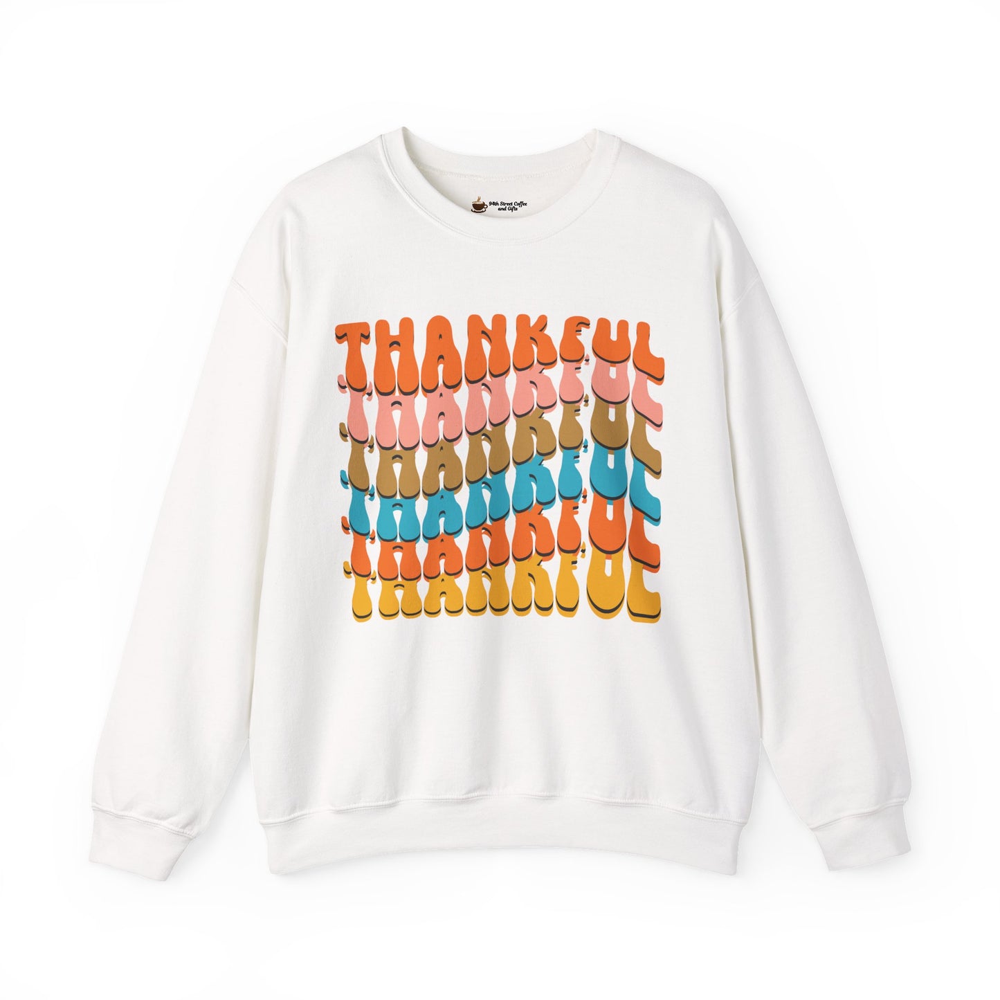 Thankful Crewneck Sweatshirt, Cozy Fall Sweater, Thanksgiving Gift, Unisex Casualwear, Gratitude Apparel, Everyday Comfort