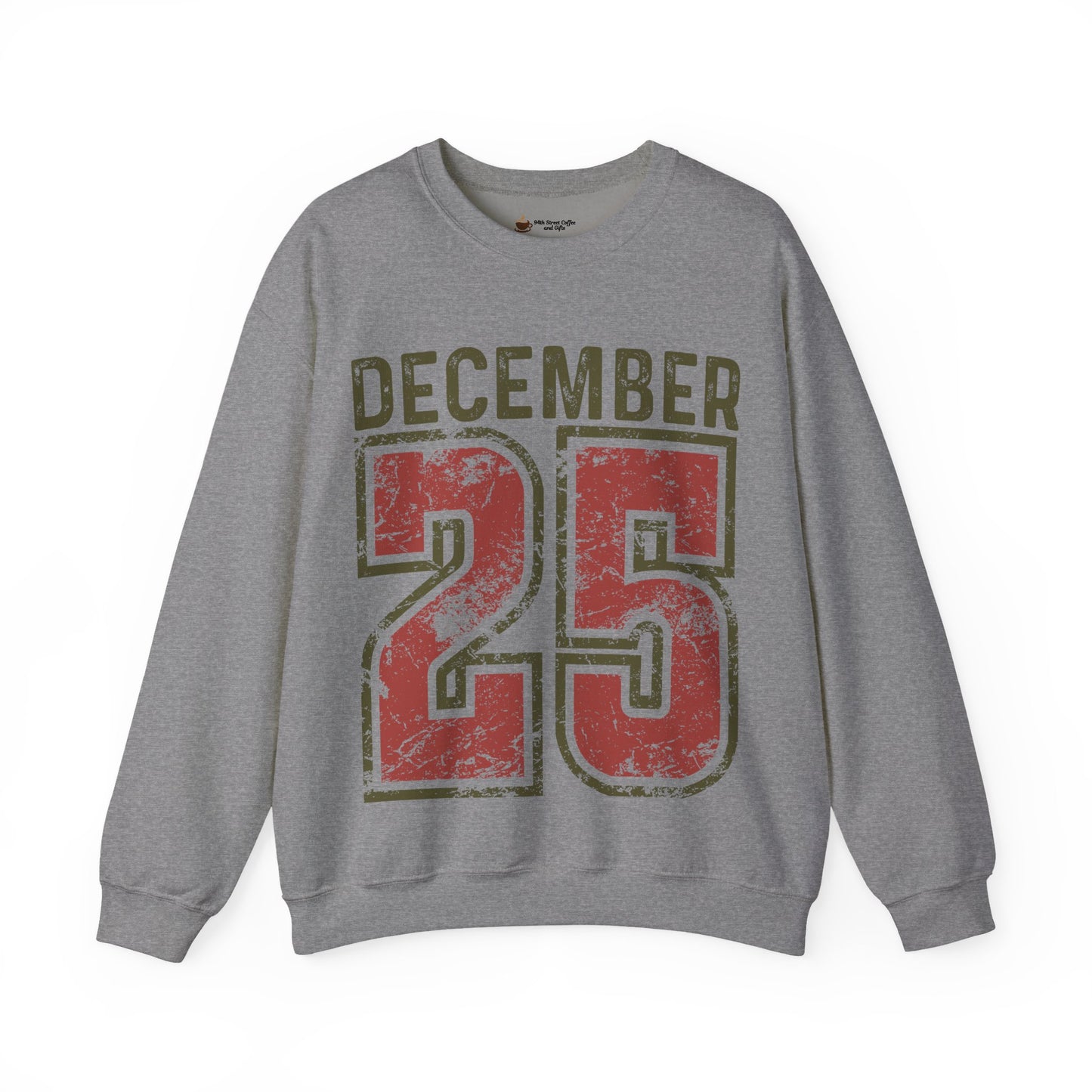 Cozy December 25 Sweatshirt, Festive Crewneck, Holiday Apparel, Christmas Gift, Warm Winter Wear, Unisex Sweatshirt
