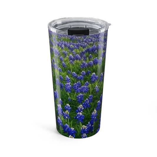 Bluebonnet Fields Tumbler, Floral Travel Mug, Nature Lover Gift, Summer Drinkware, Eco-Friendly Cup, Outdoor Adventure