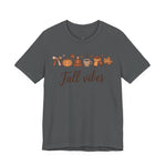 Fall Vibes T-Shirt, Graphic Tee, Gift for Couples, Valentine's Day Tee, Love Shirt, Unisex Jersey Tee, Heart Design Shirt
