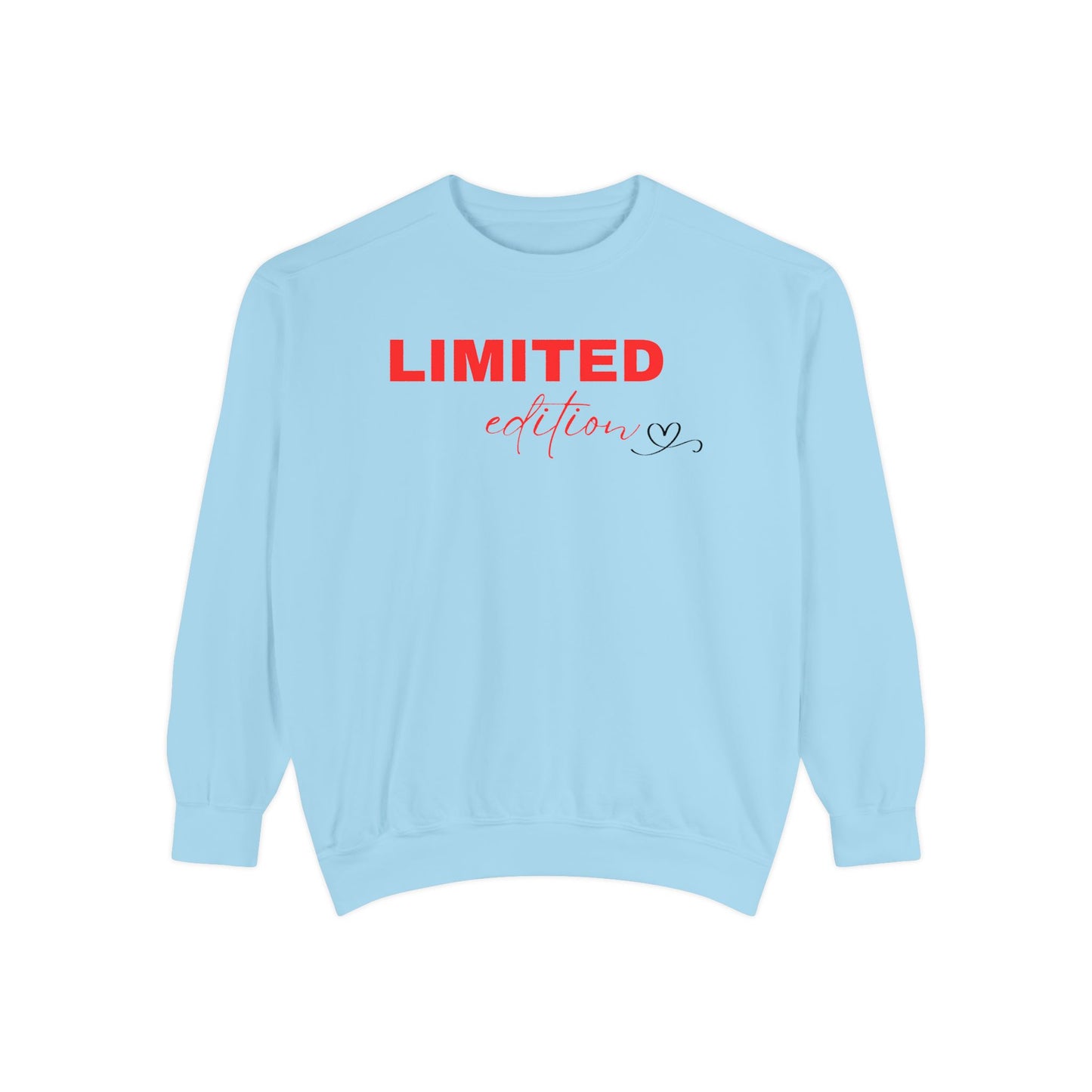 Limited Edition Unisex Garment-Dyed Sweatshirt - Cozy Casual Wear, Gift for Friends, Unique Style, Trendy Streetwear, Holiday Apparel