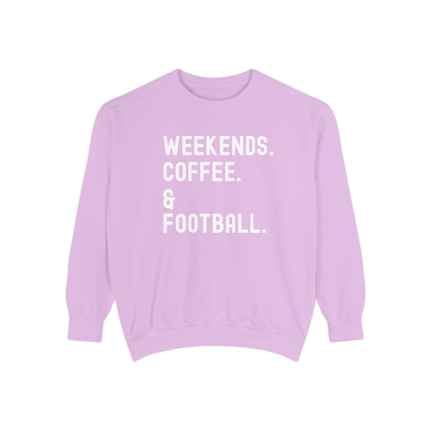 Cozy Weekend Sweatshirt - Perfect for Coffee Lovers, Football Fans, Fall Fashion, Gift for Her, Casual Wear