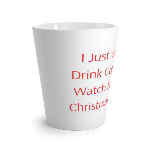 Cozy Holiday Latte Mug - Celebrate Christmas with Humor, Gift for Coffee Lovers, Festive Drinkware, Cute Holiday Decor