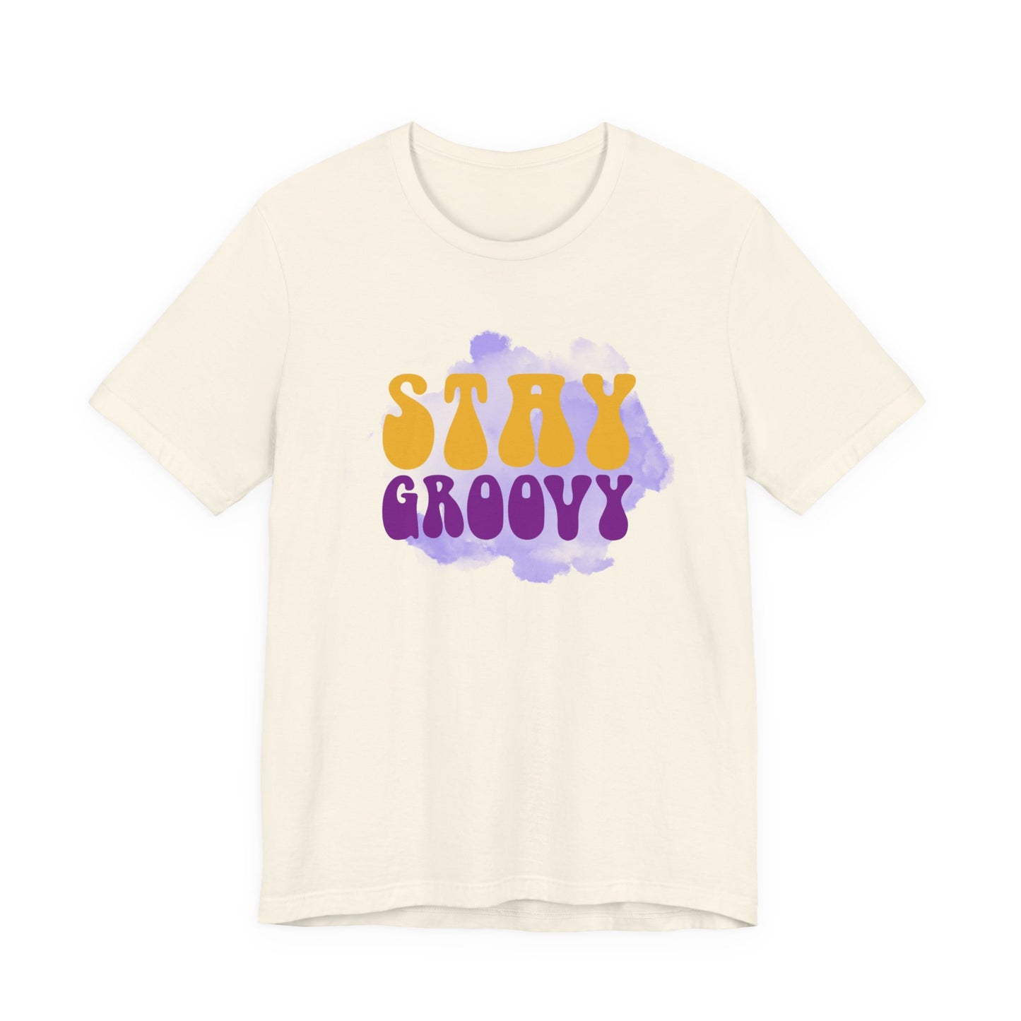 Stay Groovy Unisex Tee, Retro Graphic T-Shirt, Vintage Style Shirt, Unique Gift for Music Lovers, Fun Casual Wear, Perfect for Festivals