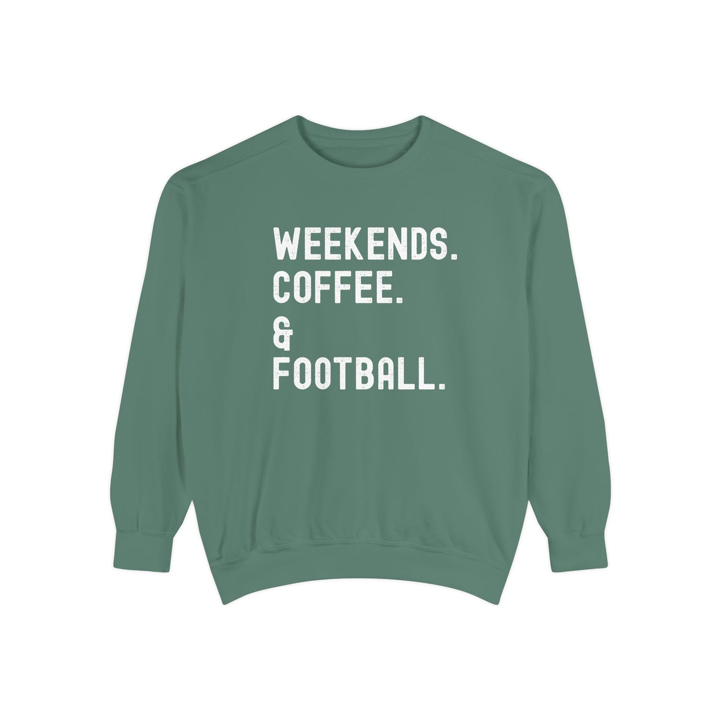 Cozy Weekend Sweatshirt - Perfect for Coffee Lovers, Football Fans, Fall Fashion, Gift for Her, Casual Wear