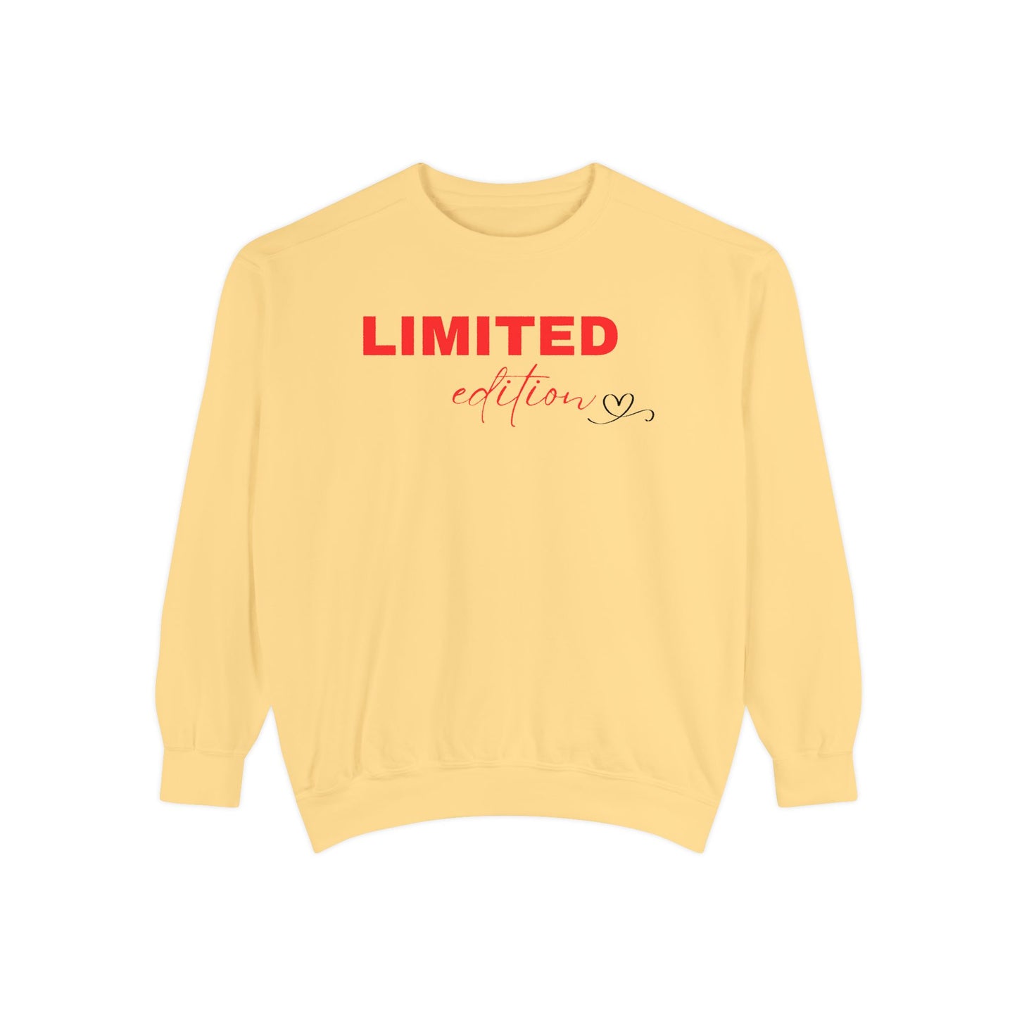 Limited Edition Unisex Garment-Dyed Sweatshirt - Cozy Casual Wear, Gift for Friends, Unique Style, Trendy Streetwear, Holiday Apparel