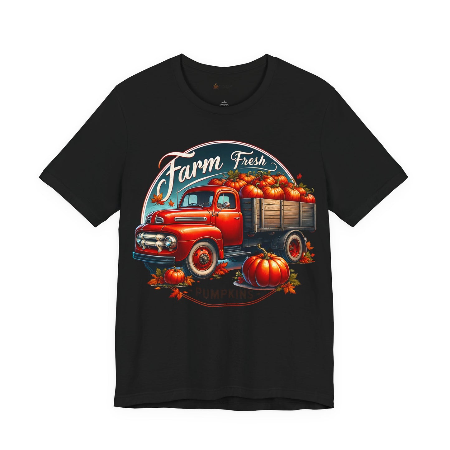 Farm Fresh Pumpkins Unisex Tee, Motivational Shirt, Gift for Coffee Lovers, Relaxed Fit Tee, Happy Mood Apparel
