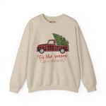 Tis the Season Crewneck Sweatshirt, Holiday Apparel, Cozy Gift, Hand-Drawn Design, Unisex Christmas Sweater, Winter Wardrobe Essential