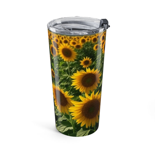 Sunflower Tumbler 20oz | Floral Travel Mug | Eco-Friendly Drinkware | Gift for Nature Lovers | Summer Beverage Cup